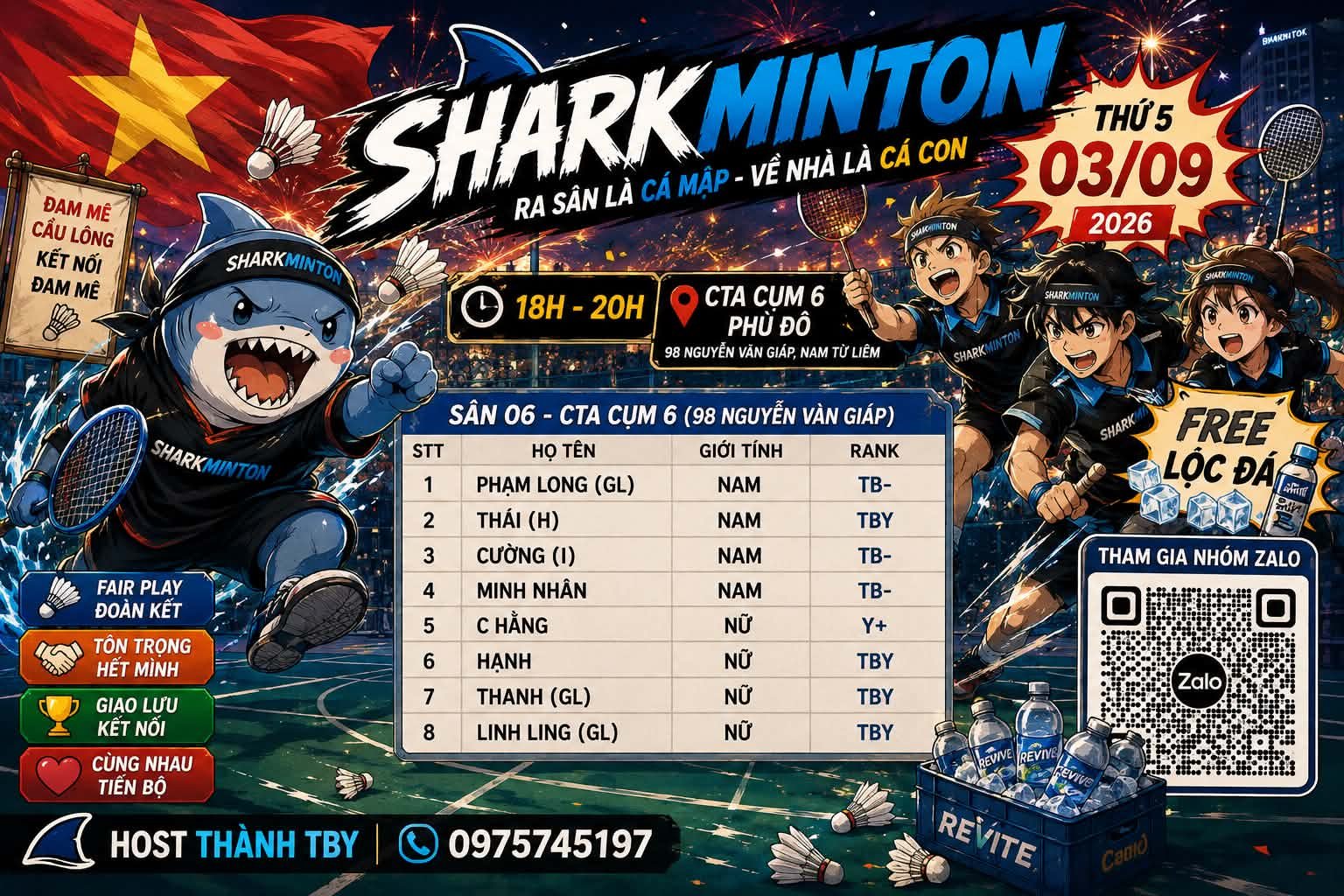18-20H Sharkminton CTA6
