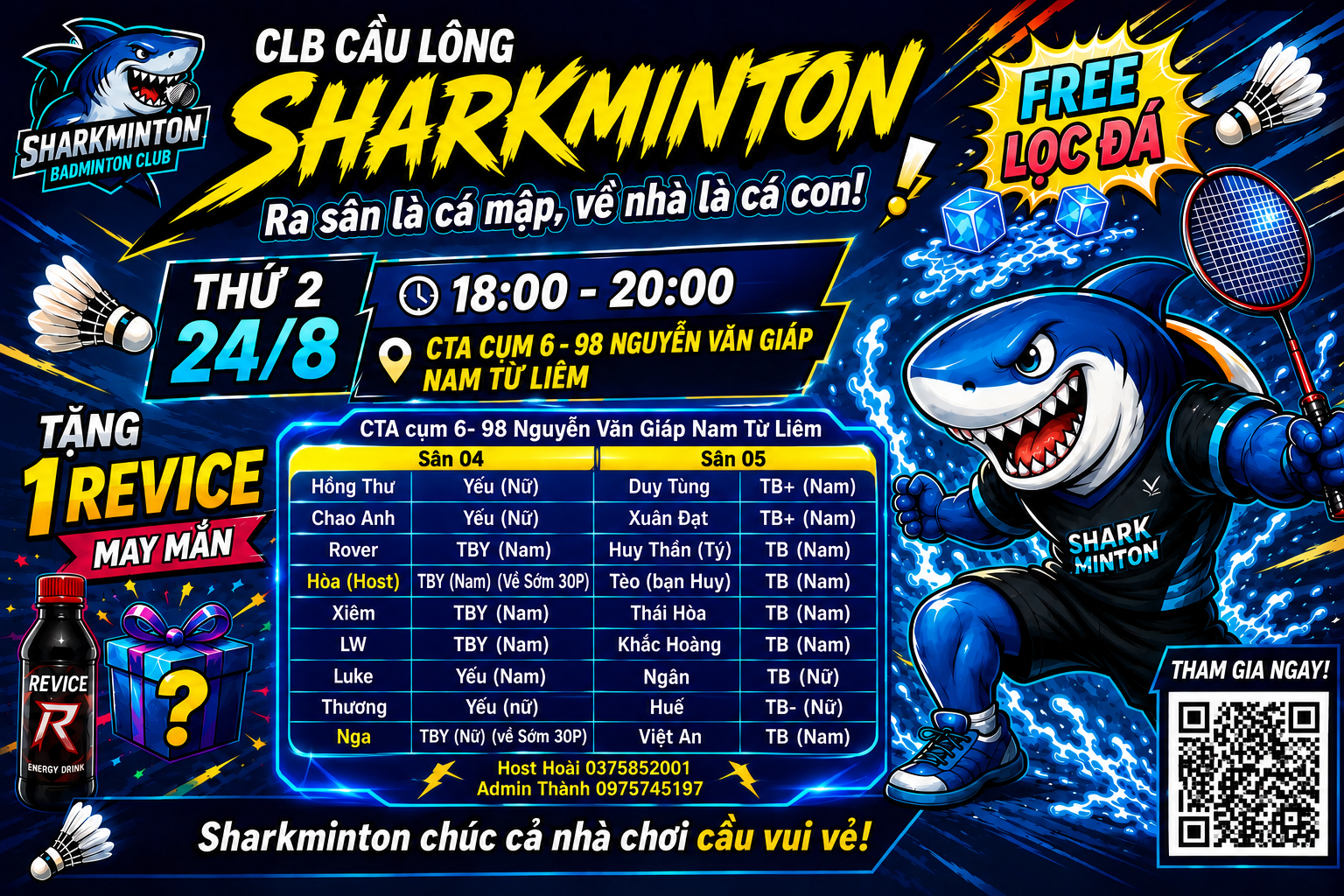 Sharkminton T2