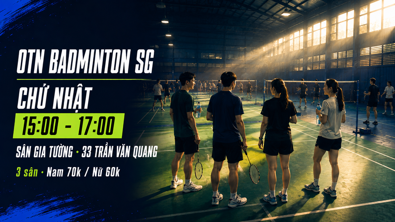 OTN Badminton · Sân Cầu Lông Gia Tường